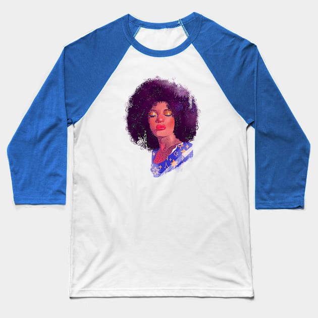 Black Girl Magic Baseball T-Shirt by megglester